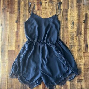Purple Month Lace Romper